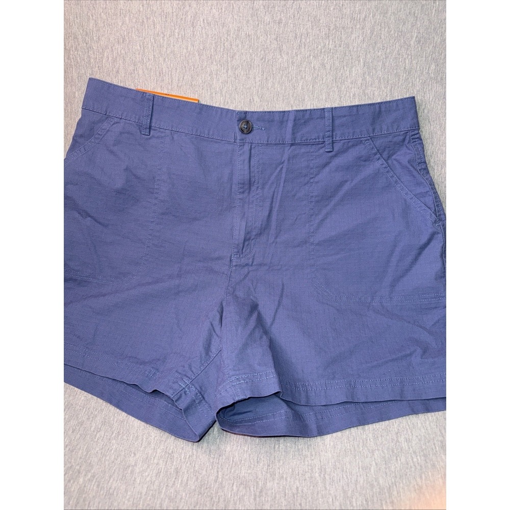 Eddie Bauer Women's Ripstop Shorts Size 16 Blue NWT Outdoor Hiking Casual - Picture 3 of 8